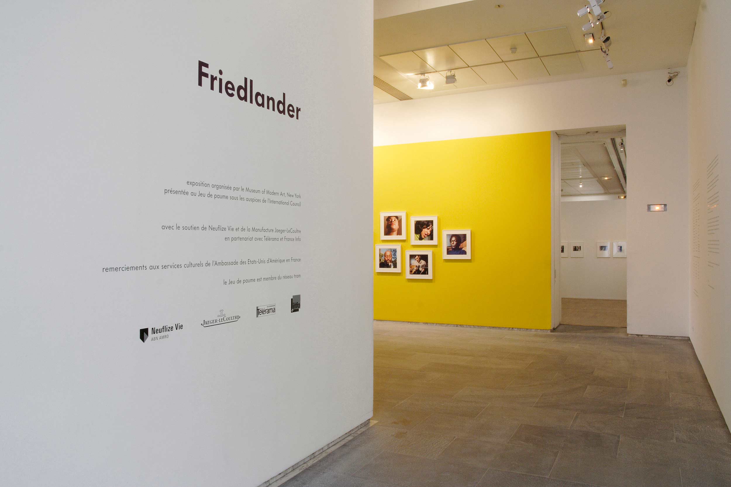 Vue de l'exposition <em>Friedlander</em>