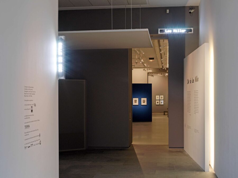 Vue de l'exposition L'Art de Lee Miller