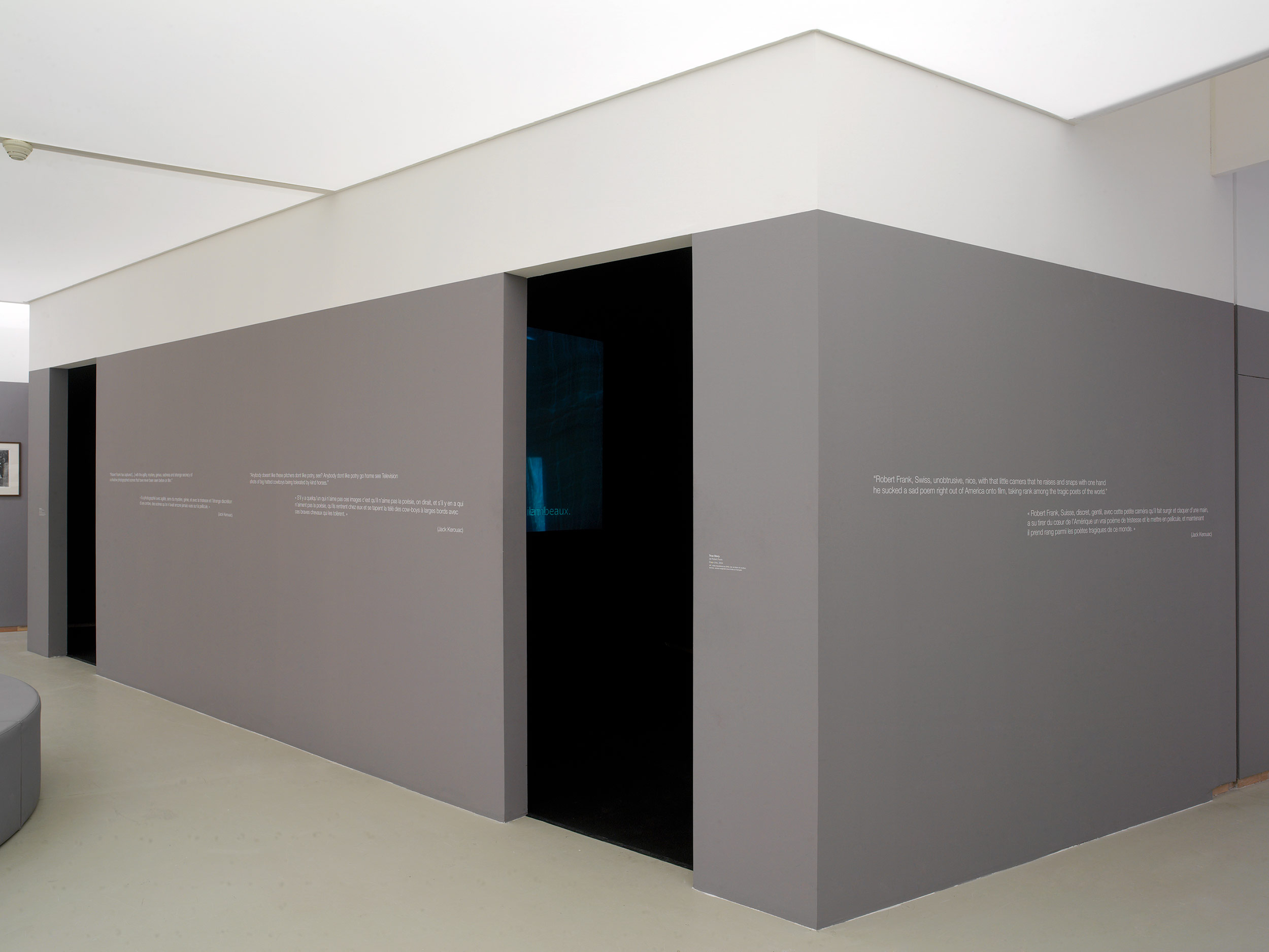 Vue de l'exposition <em>Robert Frank, un regard étrager - Paris / Les Américains</em>