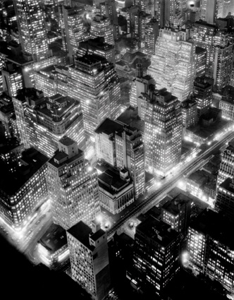 Vue de nuit, New York