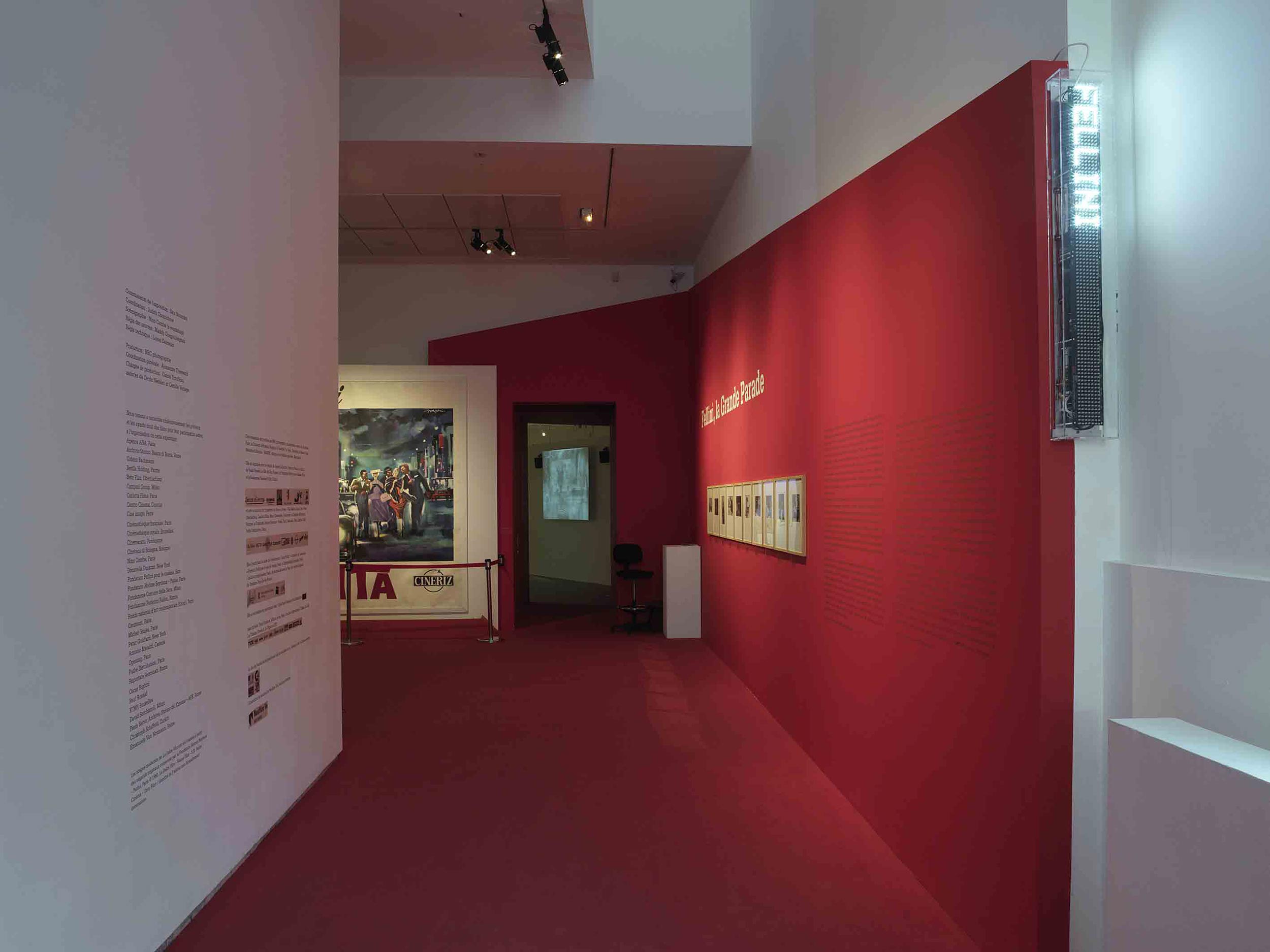 Vue de l'exposition <em>Fellini, la Grande Parade</em>