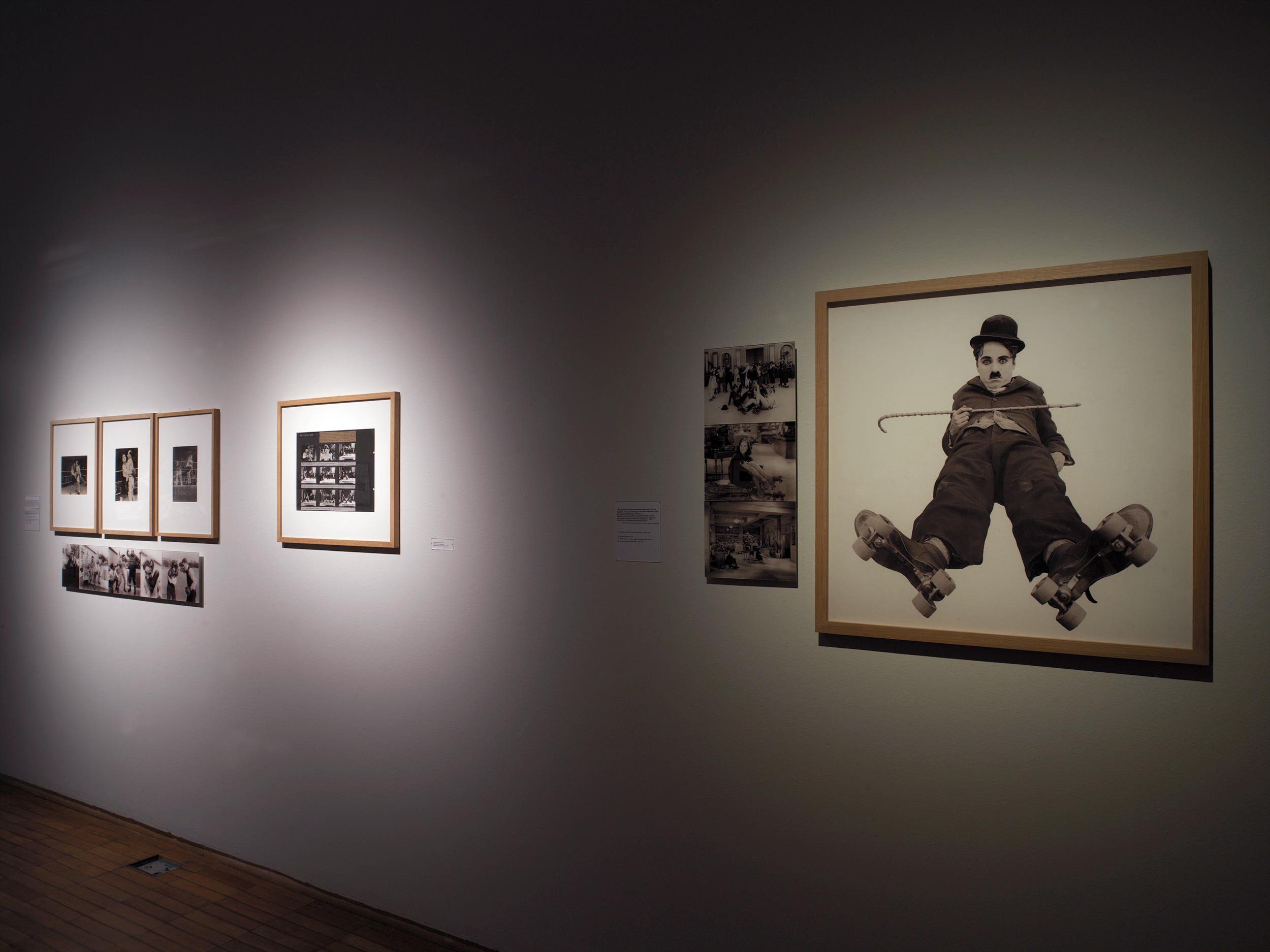 Vue de l'exposition <em>Chaplin et les images</em>