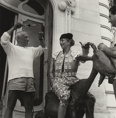 Jacques Henri Lartigue, Picasso et Jeanne Creff à “La Californie”