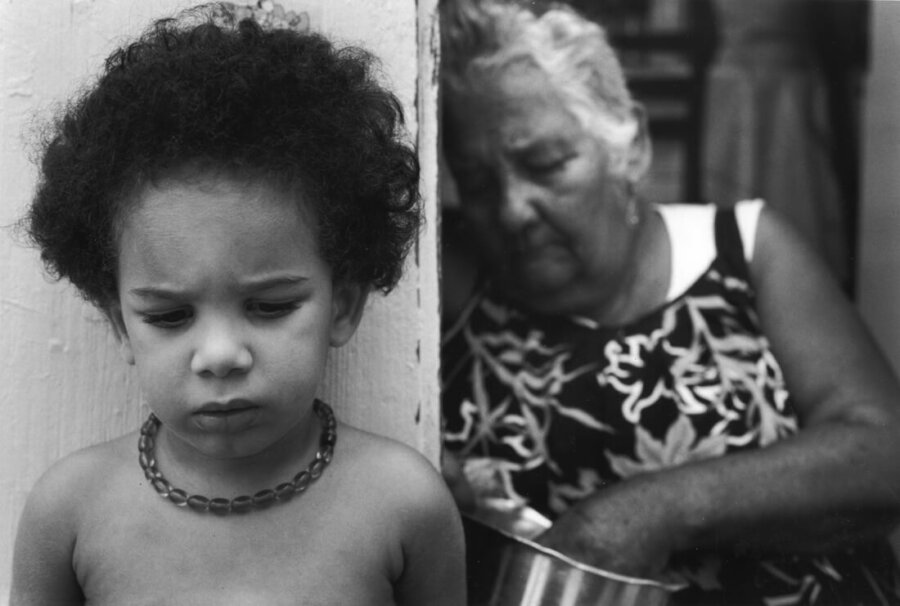 Vieille dame et enfant, Guadeloupe
