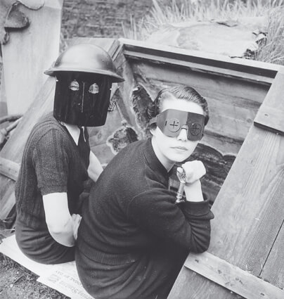 Women with Fire Masks, Downshire Hill, London