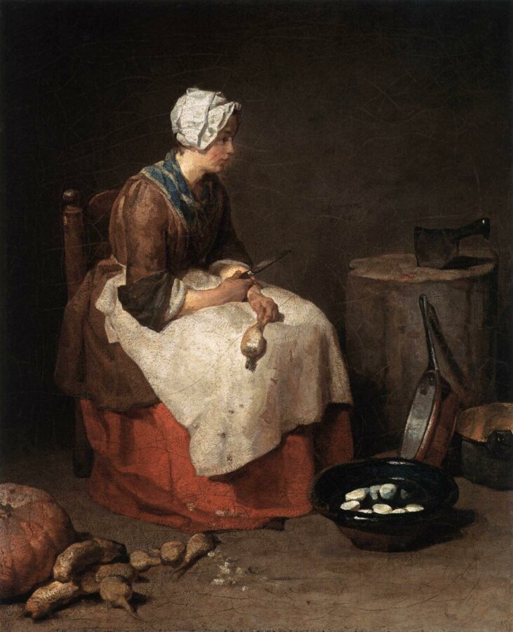 Jean Siméon Chardin, La Ratisseuse de navets, 1738 (Washington, National Gallery).