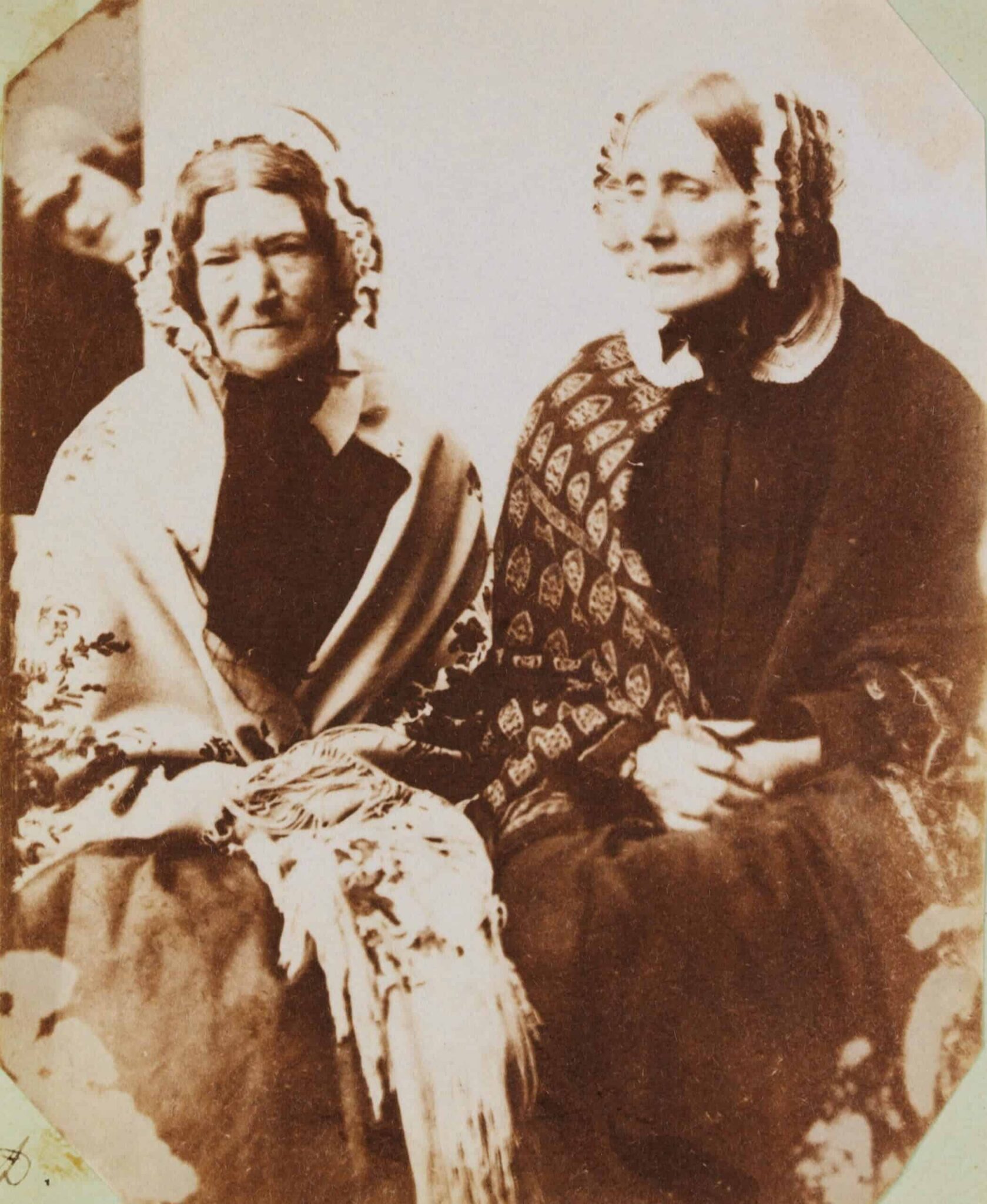 Mary Dillwyn (1816-1906), <i>Sally and Mrs Reed</i>, salt print, c.1853, The National Library of Wales