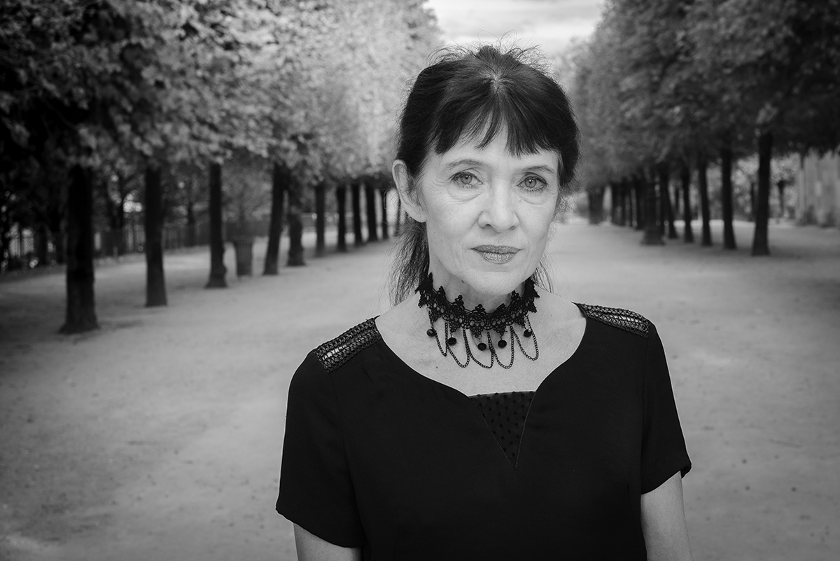 Nancy Huston, Jardin des Tuileries, Paris, octobre 2019