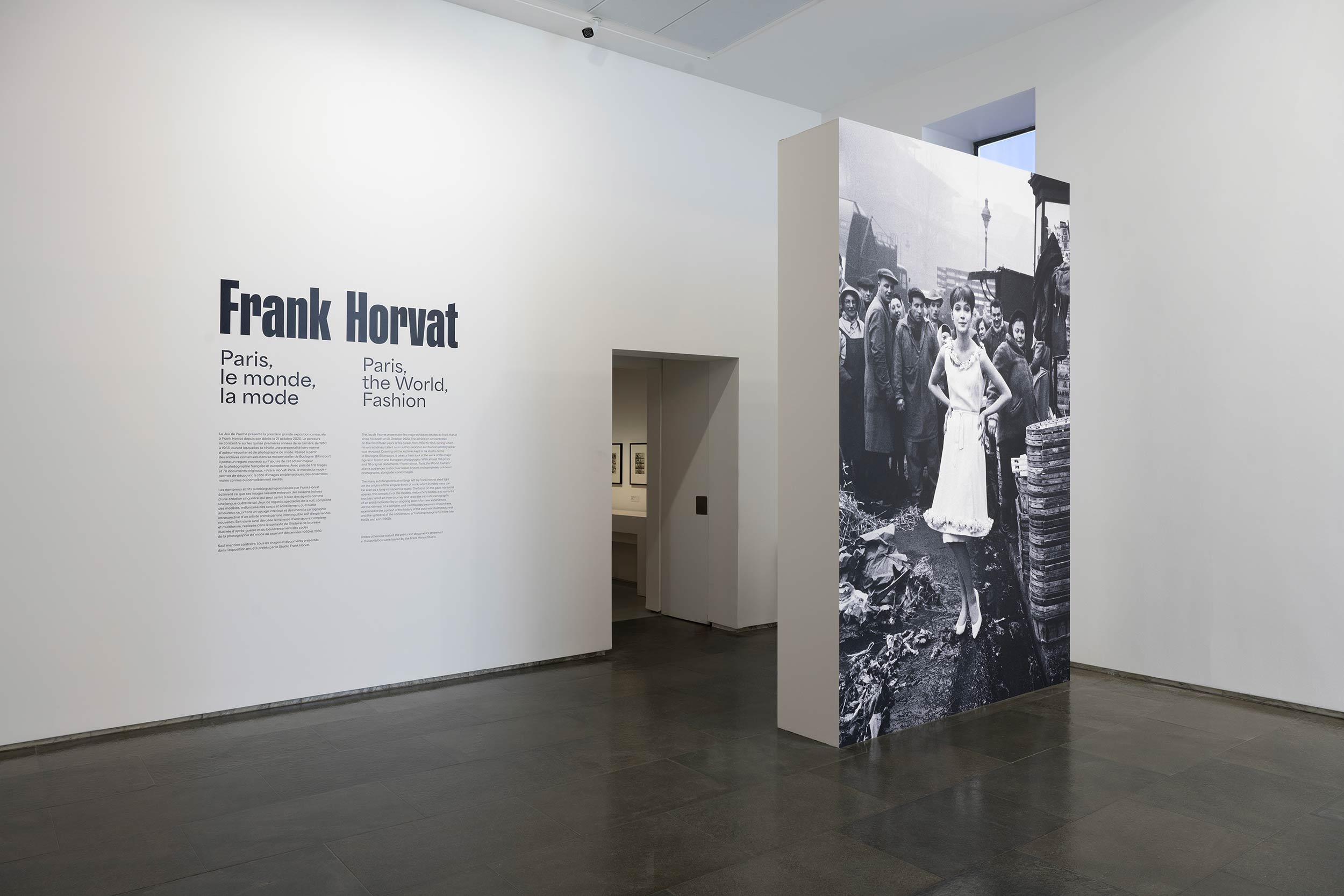Vue de l'exposition <em>Frank Horvat. Paris, le monde, la mode</em>
