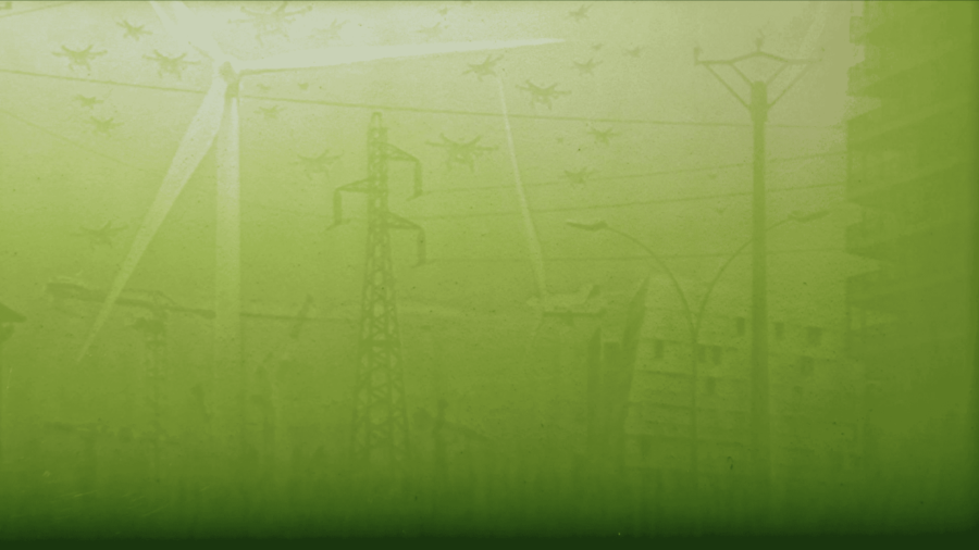 Notice #3 – Fig. 7. Lia Giraud, Canopy Triptych, 2015. Image extraite du film algægraphique de 59’, animé à 25 images:seconde. Portion de la composition située à droite du triptyque.