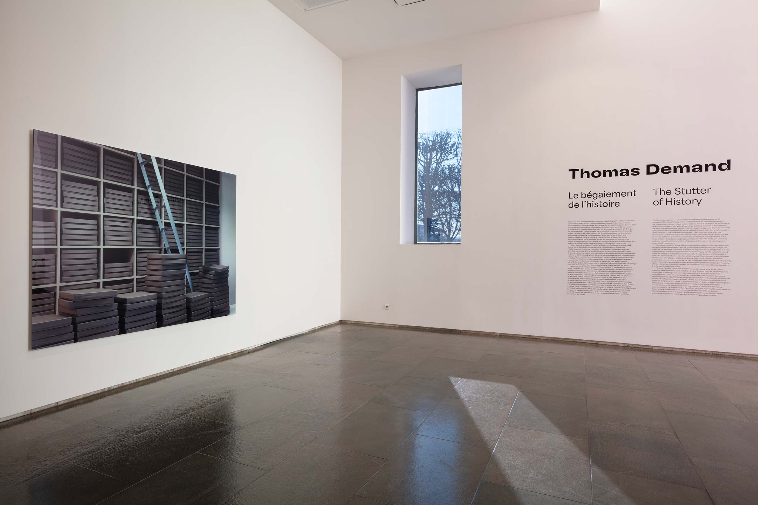 Vue de l'exposition <em>Thomas Demand. Le bégaiement de l'histoire</em>