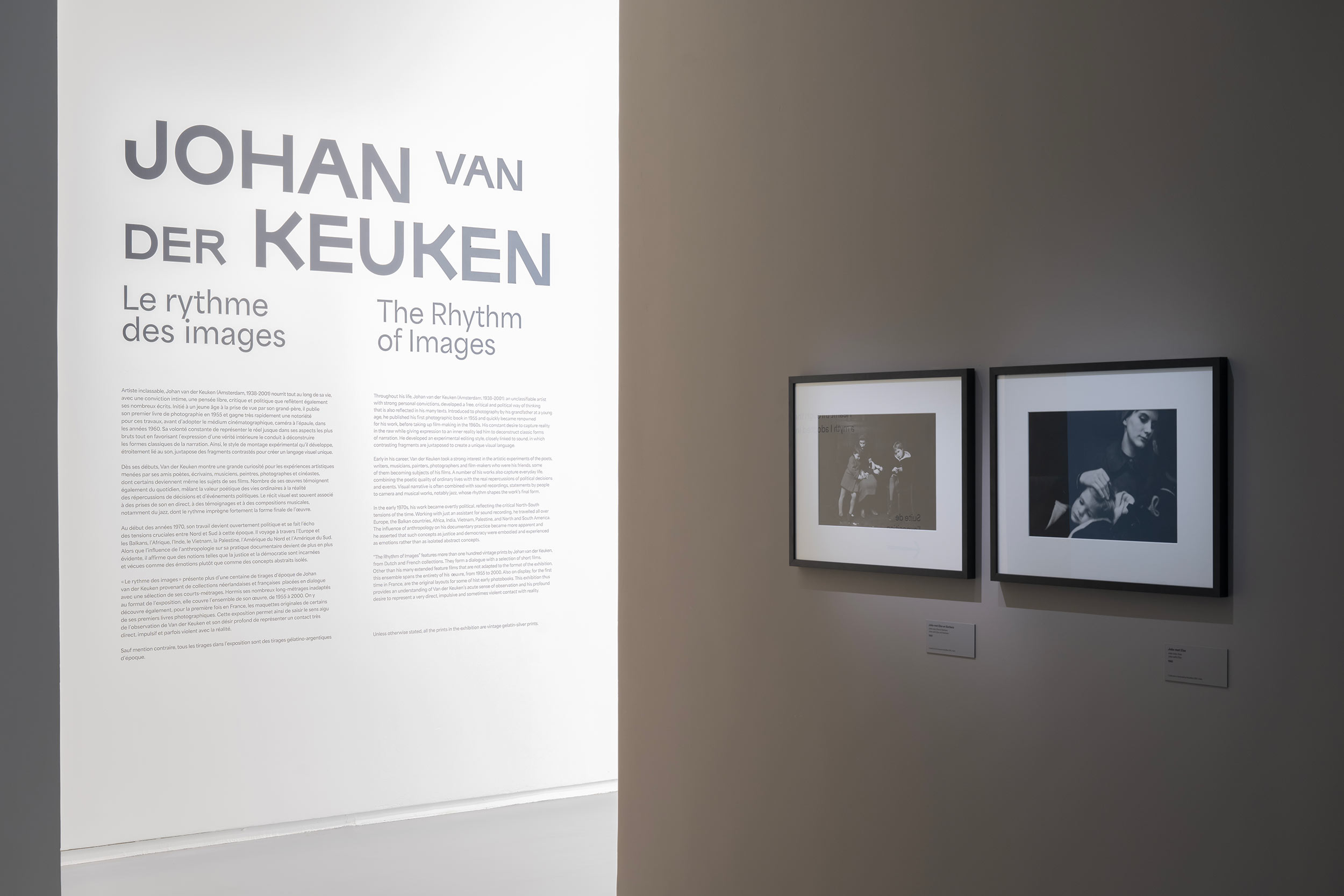 Vue de l'exposition <em>Johan van der Keuken. Le rythme des images</em>