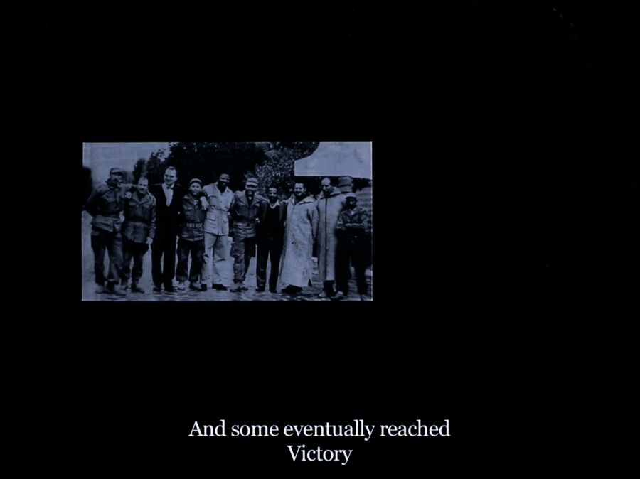 Bouchra Khalili, Foreign Office, 2015, vidéo, 22 minutes.