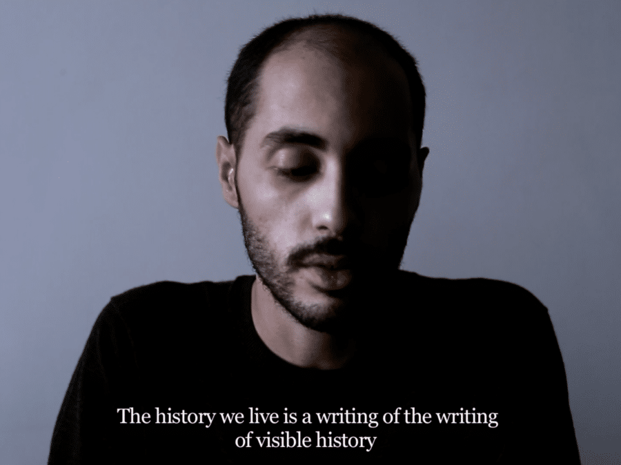 Bouchra Khalili, Foreign Office, 2015, vidéo, 22 minutes.