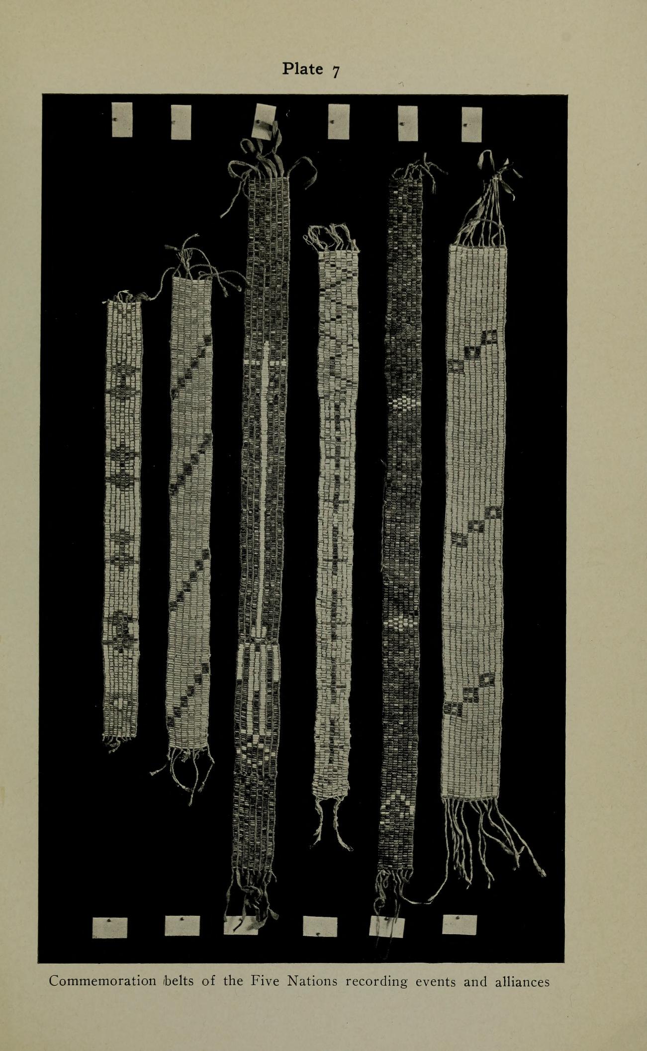 ceinture ; wampum ; iroquois ; Cinq Nations