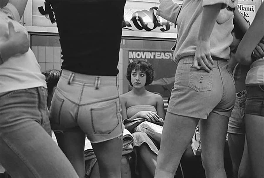 Susan Meiselas, Roseann on the way to Rockaway Beauch, New York City,
