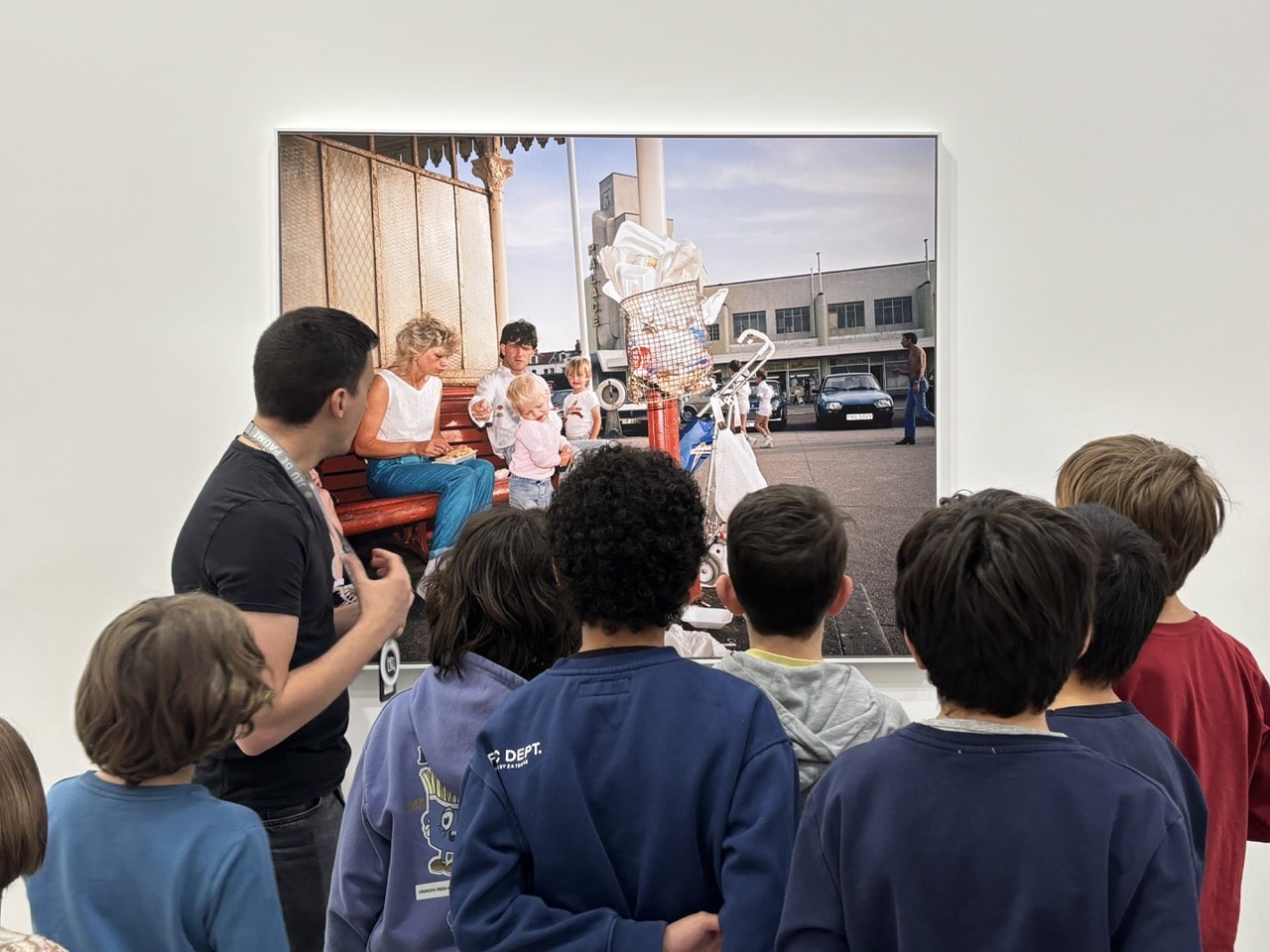 Photos des ateliers enfants autour de l’exposition Martin Parr.